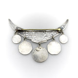 Victorian Whiting Sterling Silver Etruscan/Homeric Multi-Medallion Pin Whiting