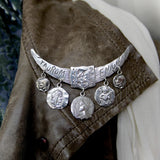Victorian Whiting Sterling Silver Etruscan/Homeric Multi-Medallion Pin Whiting