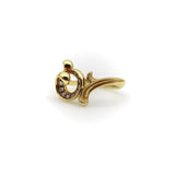Carrera y Carrera 18K Gold and Diamond Origen Spiral Ring Carrera