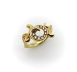 Carrera y Carrera 18K Gold and Diamond Origen Spiral Ring Carrera