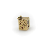 Vintage 14K Gold Deck of Cards Charm Charm Kirsten's Corner