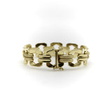 Vintage 14K Gold Alternating Link Bracelet Kirsten's Corner