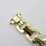 Vintage 14K Gold Alternating Link Bracelet Kirsten's Corner