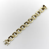 Vintage 14K Gold Alternating Link Bracelet Kirsten's Corner