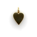 18K Gold Vintage Playing Card Heart Suit Pendant Charm Kirsten's Corner
