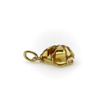 14K Gold Signature Hand-Carved Citrine Flower Charm jewelry Kirsten's Corner