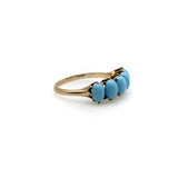 Victorian 10K Gold Five-Stone Turquoise Ring ring Kirsten's Corner
