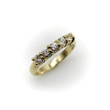 14K Gold Old European Cut Signature Five-Stone Ring Kirsten's Corner