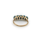 Victorian 10K Gold Five-Stone Turquoise Ring ring Kirsten's Corner