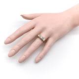 Edwardian 18K Gold Opal and Diamond Three-Stone Ring ring Kirsten's Corner