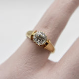 Victorian 14K Gold 1 Carat Old Mine Cut Engagement Ring Kirsten's Corner