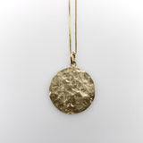 14K Gold Lunar Disc Pendant on Chain Kirsten's Corner