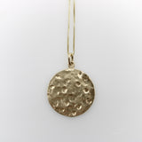14K Gold Lunar Disc Pendant on Chain Kirsten's Corner
