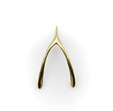 Signature 14K Gold Make a Wish Wishbone Pendant Pendant Kirsten's Corner