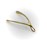 Signature 14K Gold Make a Wish Wishbone Pendant Pendant Kirsten's Corner