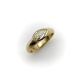 Signature 14K Gold Marquis Diamond Ring East-West Setting Kirsten's Corner