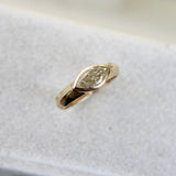 Signature 14K Gold Marquis Diamond Ring East-West Setting Kirsten's Corner