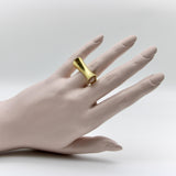 Vintage 18K Gold Modernist Saddle Ring Kirsten's Corner
