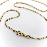 Edwardian 14K Gold Watch Chain Necklace with Dog Clip Kirsten's Corner