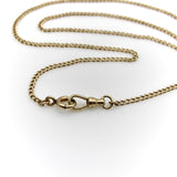 Edwardian 14K Gold Watch Chain Necklace with Dog Clip Kirsten's Corner