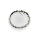 Art Deco Diamond and Sapphire Line Bracelet with Zig-Zag Pattern Bracelet Kirsten's Corner