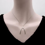 Signature Sterling Silver Make a Wish Wishbone Pendant Pendant Kirsten's Corner