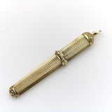 Victorian 14K Gold Dutch Reeded Needled Case jewelry Kirsten's Corner