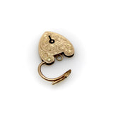 Edwardian 9K Gold Hand Engraved Heart Padlock Kirsten's Corner