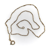 Edwardian 14K Gold Portuguese Delicate Alternating Link Chain Kirsten's Corner