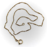 Edwardian 14K Gold Portuguese Delicate Alternating Link Chain Kirsten's Corner