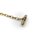 14K Gold Victorian T-Bar with Oval Chain Link Extension Pendant Kirsten's Corner