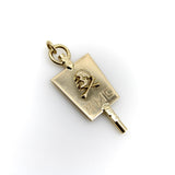 10K Gold Momento Mori Pendant Charm Kirsten's Corner