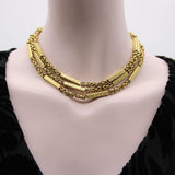 Victorian 14K Gold Fancy Link Long Guard Chain with Embossed Details Kirsten's Corner
