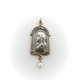 Sterling Silver and 14K Gold Brother Wolf Virgo Maria Medallion jewelry Kirsten's Corner