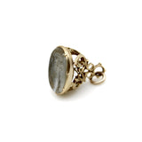 14K Gold Early Victorian Banded Agate Intaglio Fob Kirsten's Corner