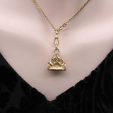 14K Gold Early Victorian Banded Agate Intaglio Fob Kirsten's Corner