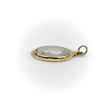 Sterling Silver and 14K Gold Brother Wolf Our Lady of Lourdes Medallion Kirsten's Corner