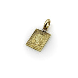 14K Gold Miniature Washington 2 Cent Stamp Charm Kirsten's Corner