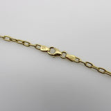 18K Gold Open Link Italian Long Chain Herco