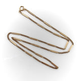 14K Rose Gold Art Deco Bar Link Chain Kirsten's Corner