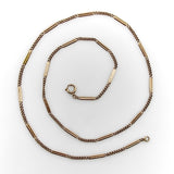 14K Rose Gold Art Deco Bar Link Chain Kirsten's Corner
