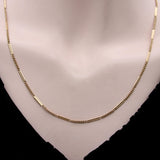 14K Rose Gold Art Deco Bar Link Chain Kirsten's Corner