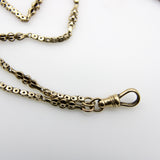 12K Gold Early Victorian Alternating Star Link Chain Kirsten's Corner