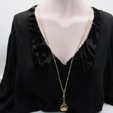 12K Gold Early Victorian Alternating Star Link Chain Kirsten's Corner