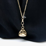 12K Gold Early Victorian Alternating Star Link Chain Kirsten's Corner