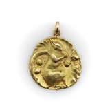 18K Gold Victorian French Squirrel Medallion Kirsten's Corner