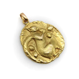 18K Gold Victorian French Squirrel Medallion Kirsten's Corner