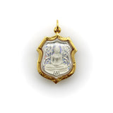 14K Gold Thai Buddha Intaglio Amulet Pendant Kirsten's Corner