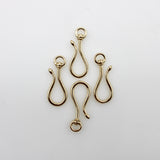 Signature 14K Gold Victorian Inspired Small Shepherd’s Hook or Charm Holder signature pieces Kirsten's Corner Jewelry