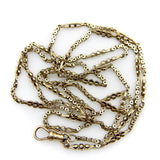 12K Gold Early Victorian Alternating Star Link Chain Kirsten's Corner